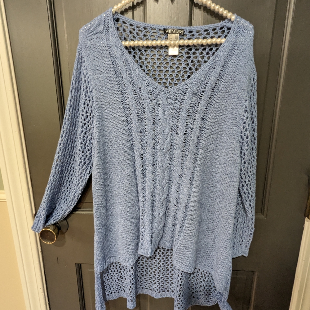 VENUS Blue Knit Sweater